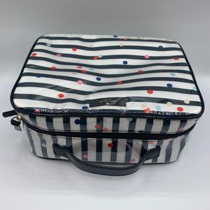 Kate Spade Stripe Polkadot Travel Hanging Toiletry bag